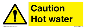 Caution Hot water